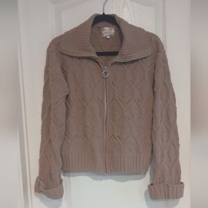 Womens Pink Republic Cable Knit Sweater - M